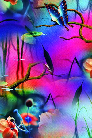 抽象印花华亿平台图片