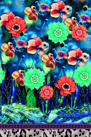 抽象印花华亿平台图片