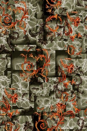 复古印花华亿平台图片