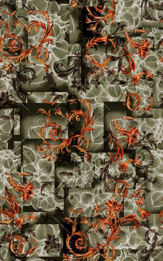 复古印花华亿平台图片