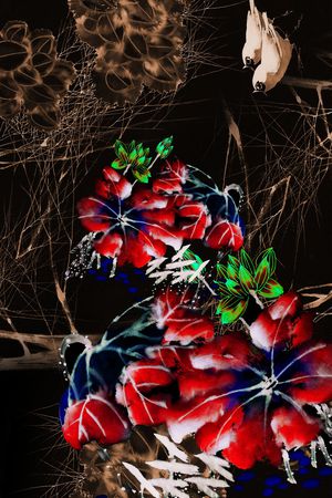 秋冬华亿平台印花华亿平台图片