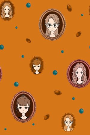 复古印花华亿平台图片