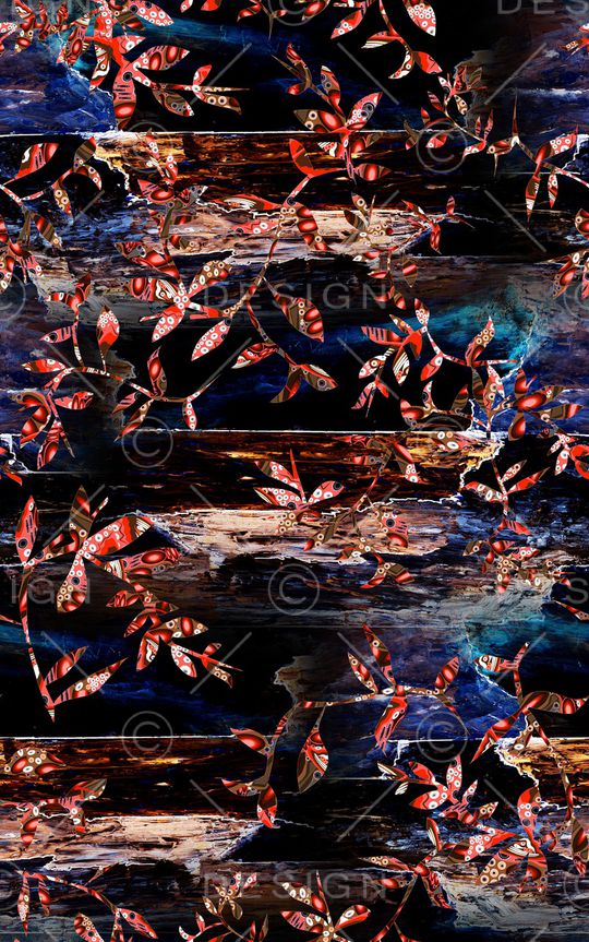 笔触印花华亿平台图片