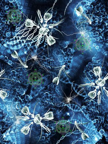 1141669-迷幻几何抽象花束-1