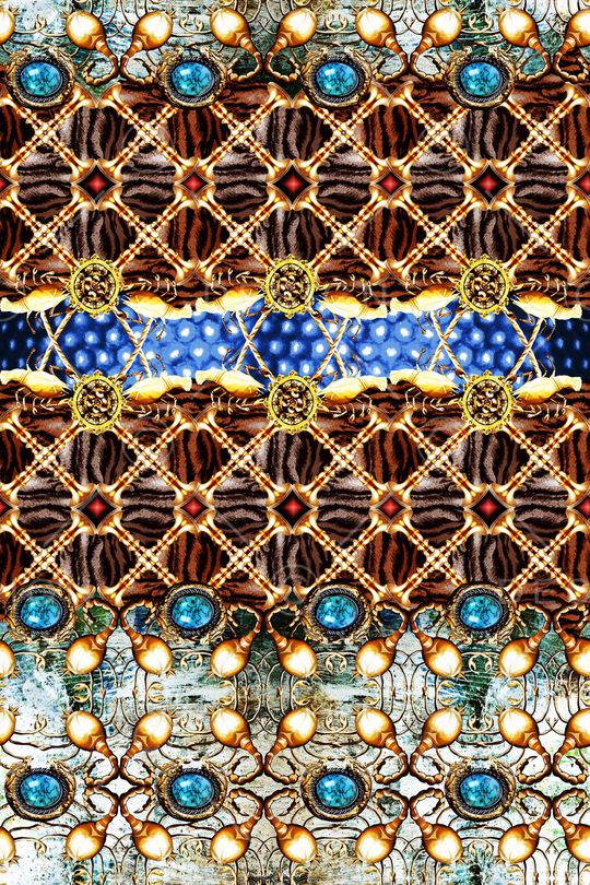 动物纹印花华亿平台图片