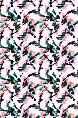 笔触印花华亿平台图片