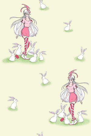 兔子印花华亿平台图片