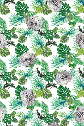 1142339-热带丛林古朴面具