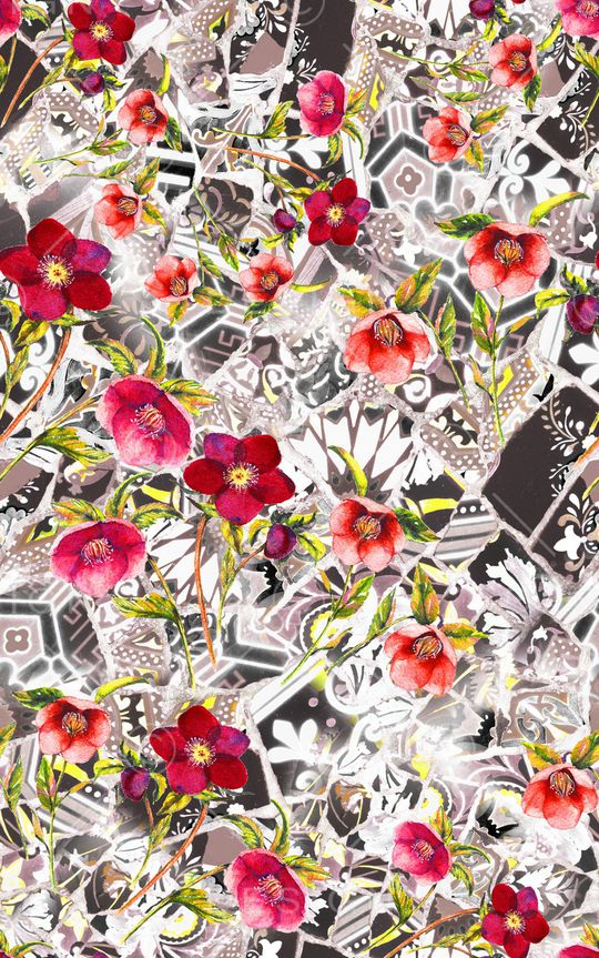 小碎花印花华亿平台图片