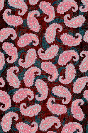 佩斯利印花华亿平台图片