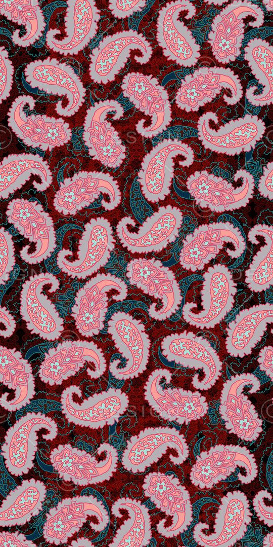 佩斯利印花华亿平台图片