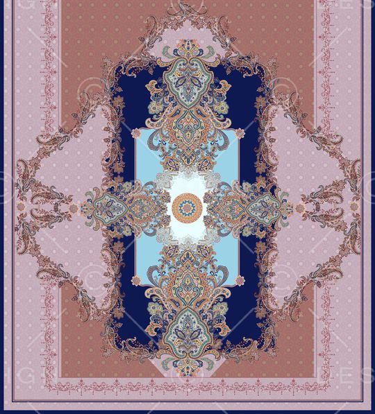 佩斯利印花华亿平台图片