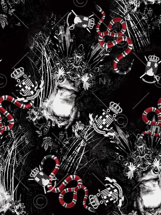 抽象印花华亿平台图片