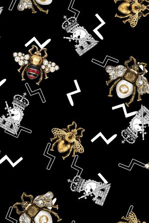 复古印花华亿平台图片