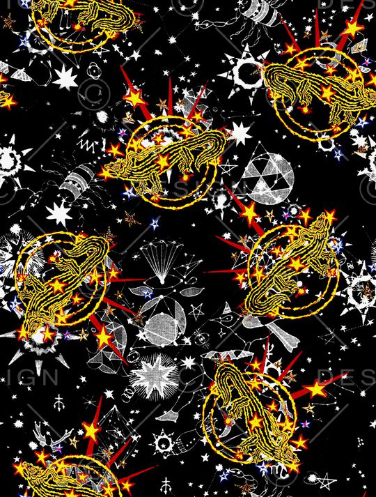 抽象印花华亿平台图片