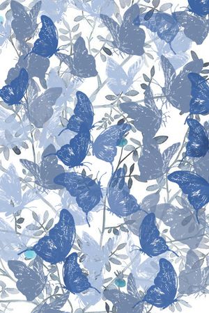 花卉蝴蝶印花华亿平台图片