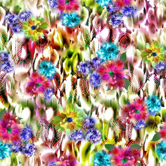 绿植树叶印花华亿平台图片