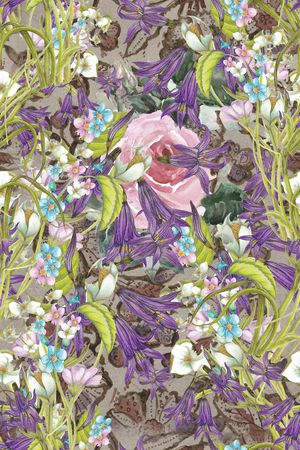 手绘印花华亿平台图片