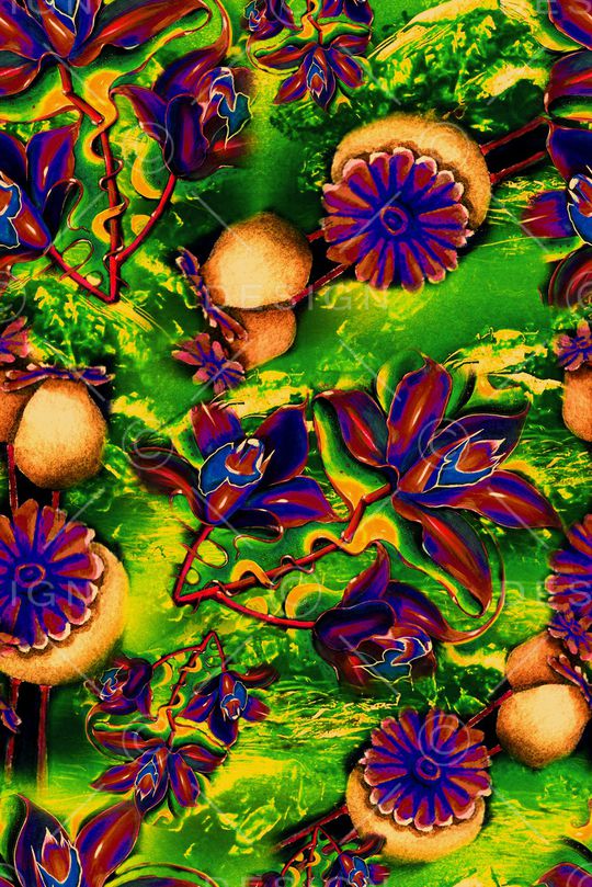 手绘印花华亿平台图片