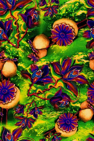 手绘印花华亿平台图片