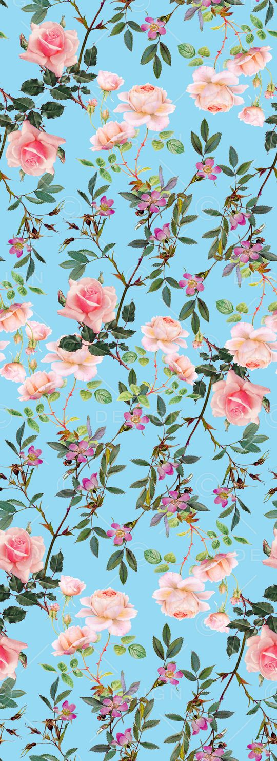 水彩花卉印花华亿平台图片