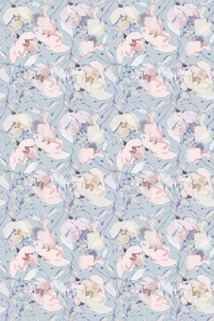 抽象花卉印花华亿平台图片