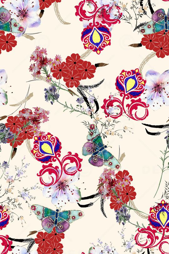 小碎花印花华亿平台图片