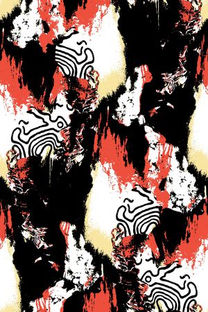 抽象印花华亿平台图片