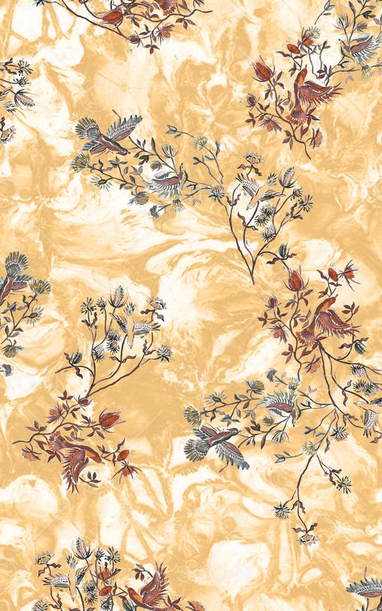 抽象花卉印花华亿平台图片