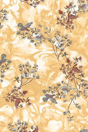 抽象花卉印花华亿平台图片