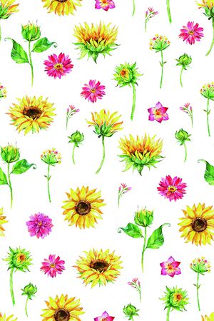 向日葵印花华亿平台图片