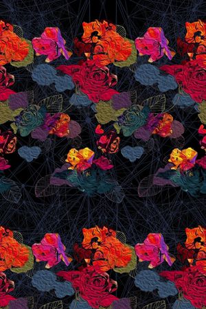 秋冬华亿平台印花华亿平台图片