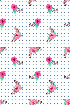 清爽底花卉印花华亿平台图片