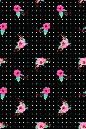 清爽底花卉印花华亿平台图片