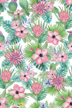 手绘花卉印花华亿平台图片