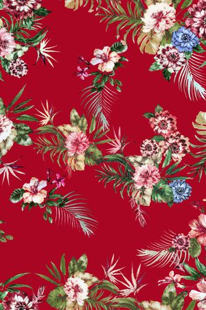 传统纹样印花华亿平台图片