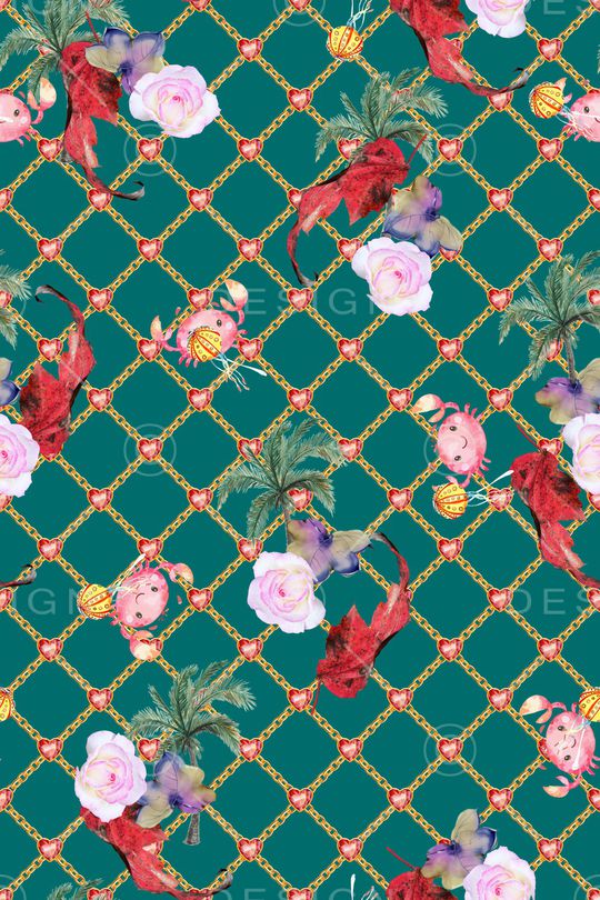 彩底花卉印花华亿平台图片