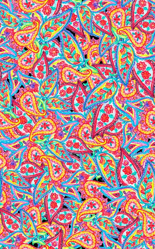 佩斯利印花华亿平台图片