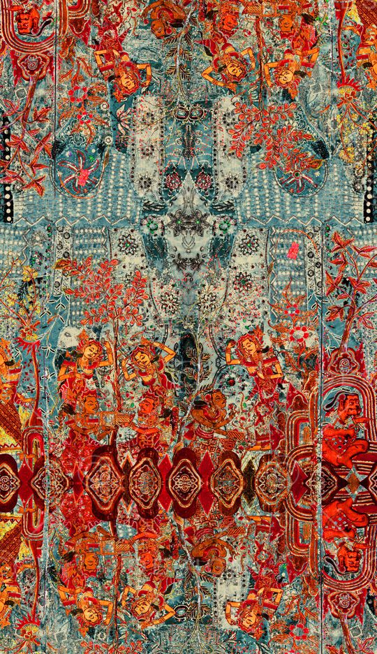 定位花印花华亿平台图片