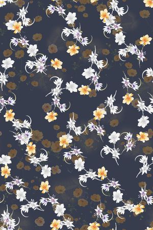 彩底花卉印花华亿平台图片