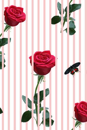 条纹印花华亿平台图片