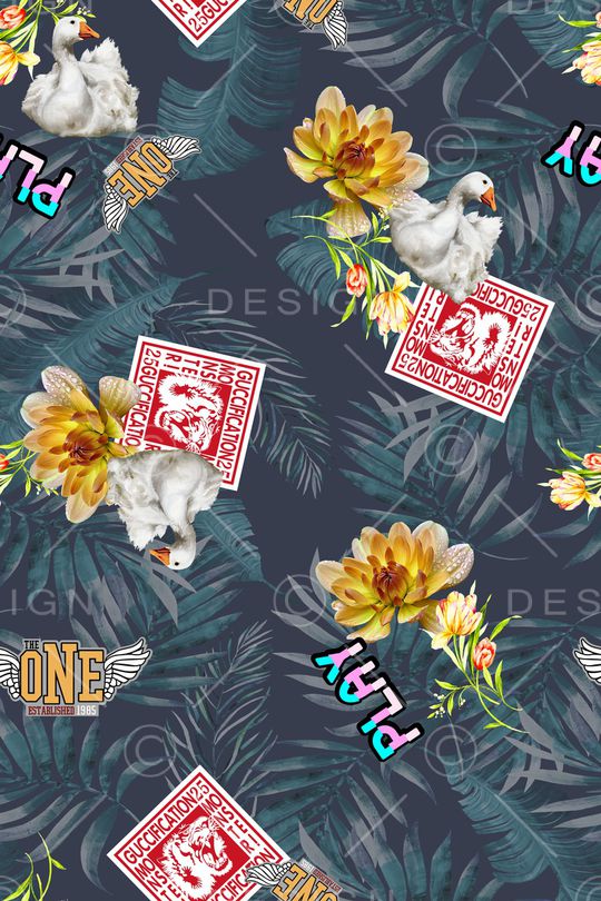 彩底花卉印花华亿平台图片