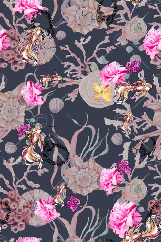 彩底花卉印花华亿平台图片