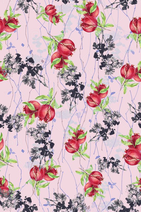 彩底花卉印花华亿平台图片