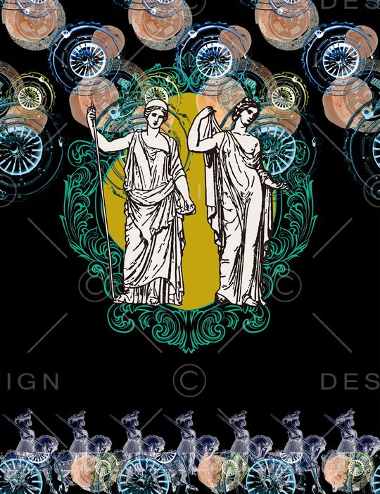 古典花纹印花华亿平台图片