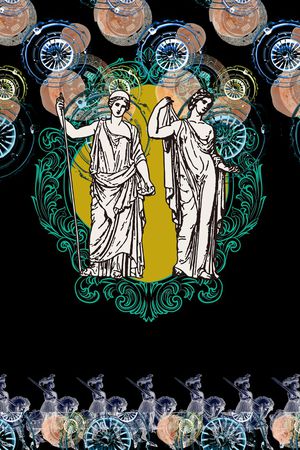 古典花纹印花华亿平台图片