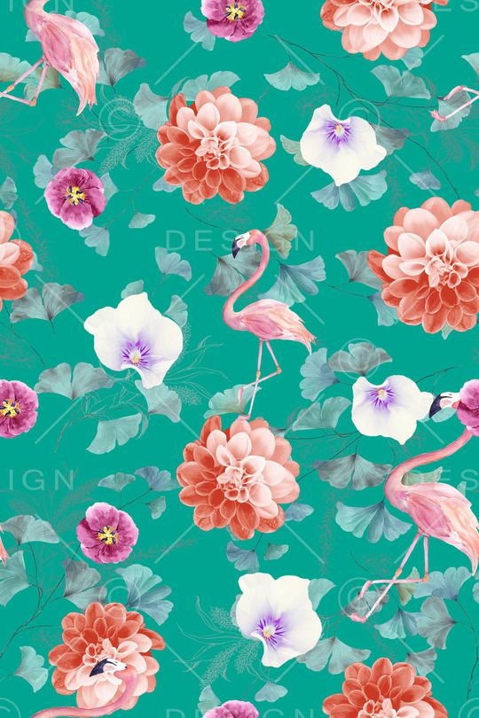 彩底花卉印花华亿平台图片