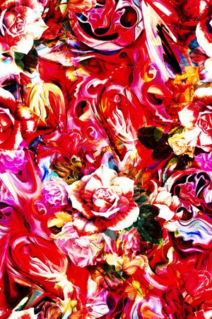 手绘印花华亿平台图片