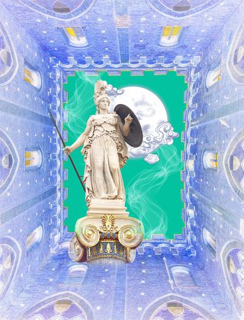 1144715-仰望天空心有明月战神雅典娜