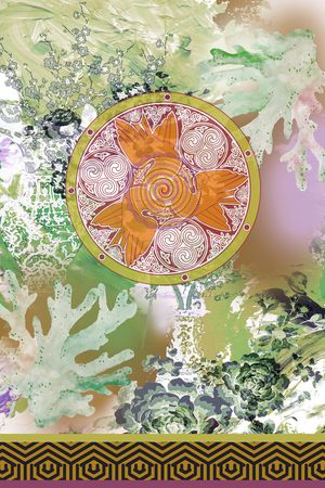 古典花纹印花华亿平台图片